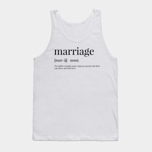 Marriage Definition Tank Top